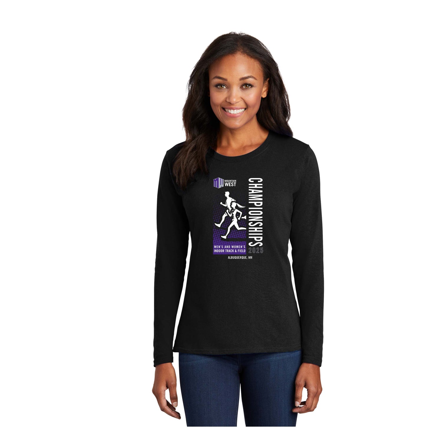 Indoor Track & Field Long-Sleeve Graphical T-Shirt