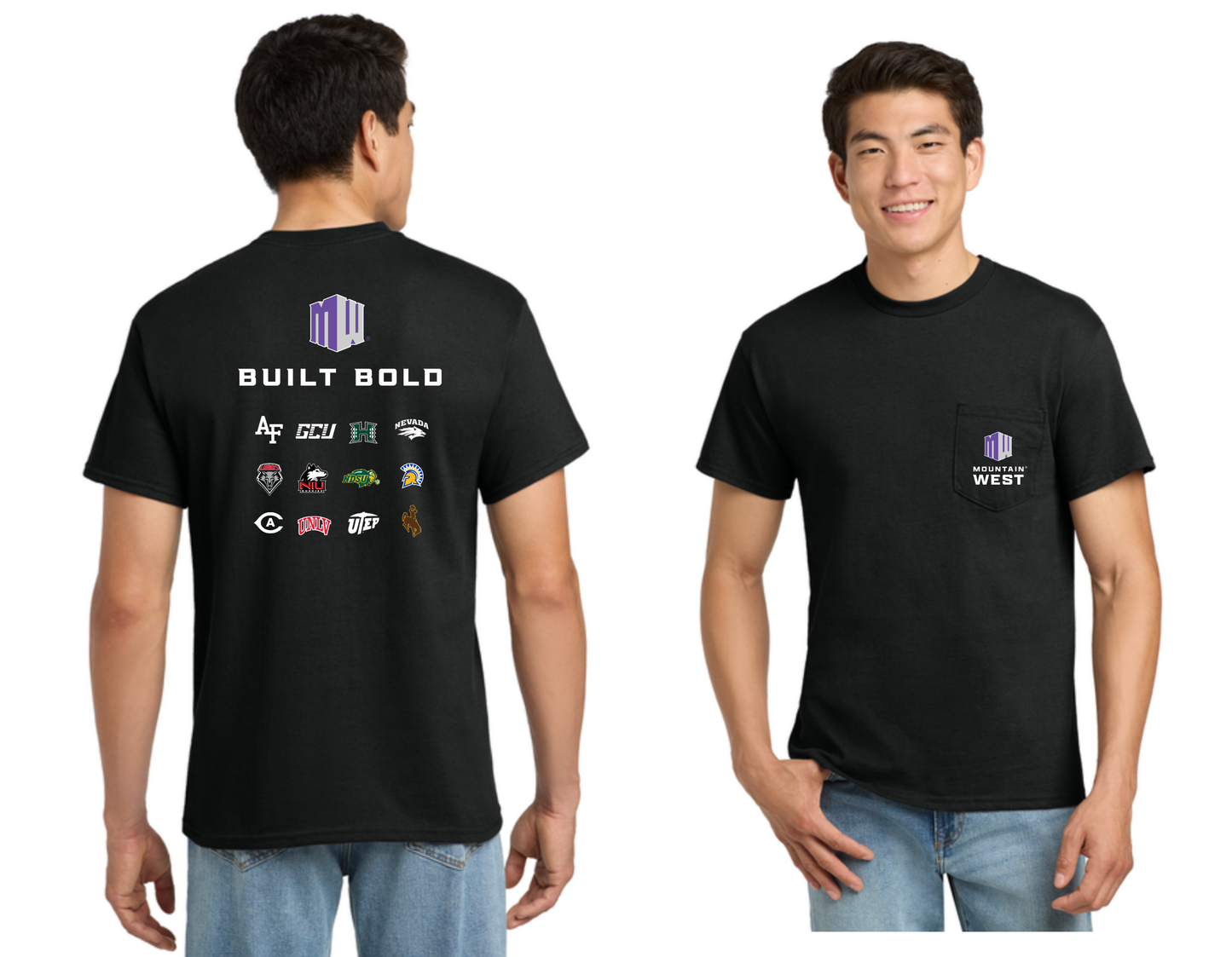 "Built Bold" Design- Pocket T-shirt