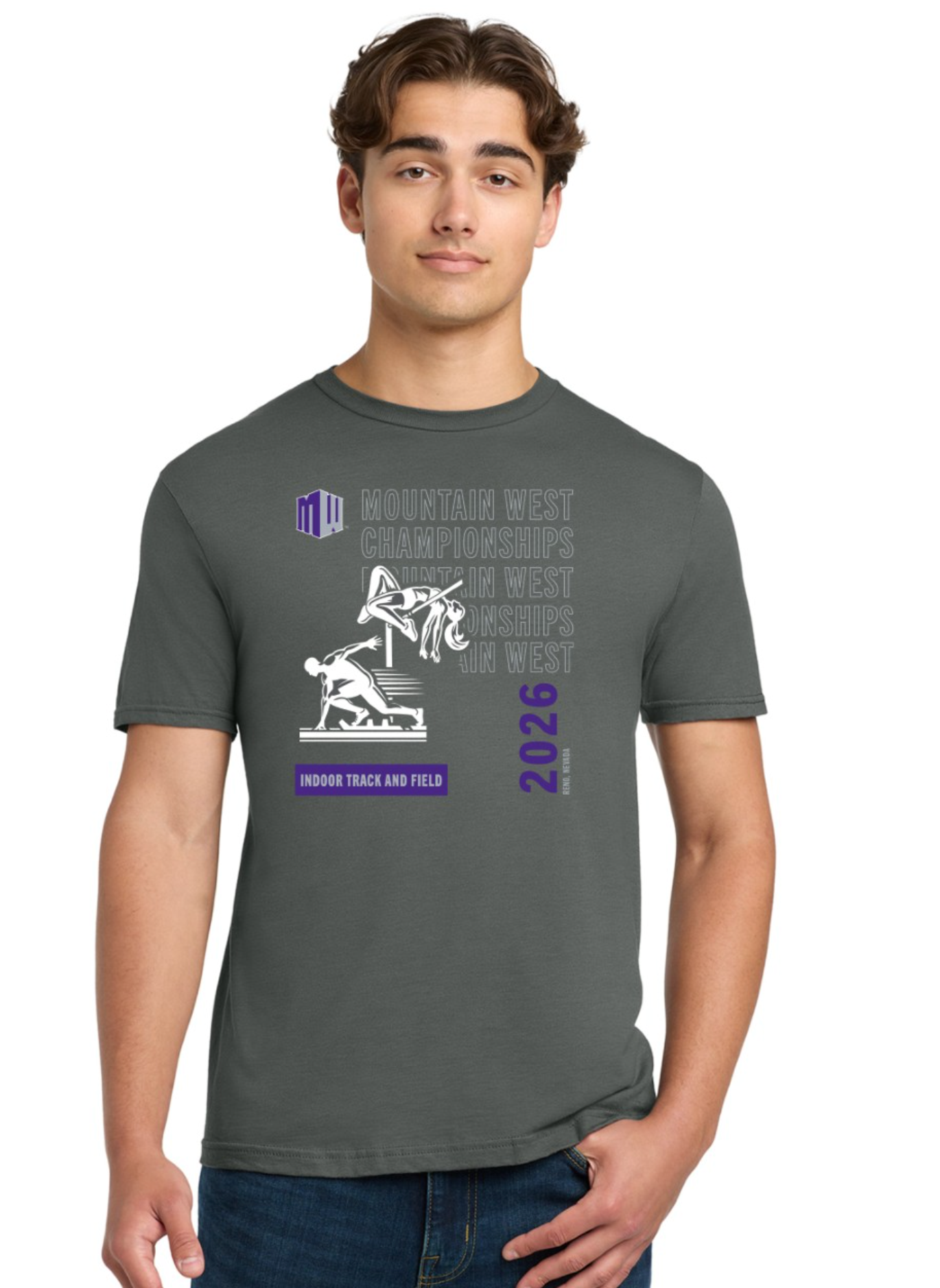 Men's and Women's Indoor Track & Field Championship Event T-Shirt